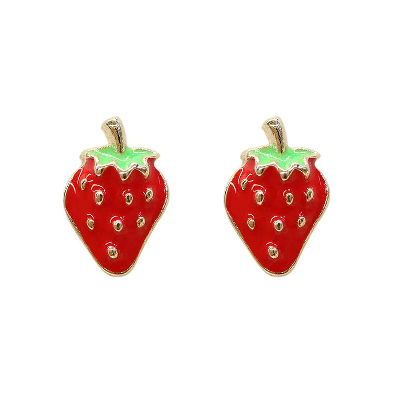 Short Story Earring Strawberry