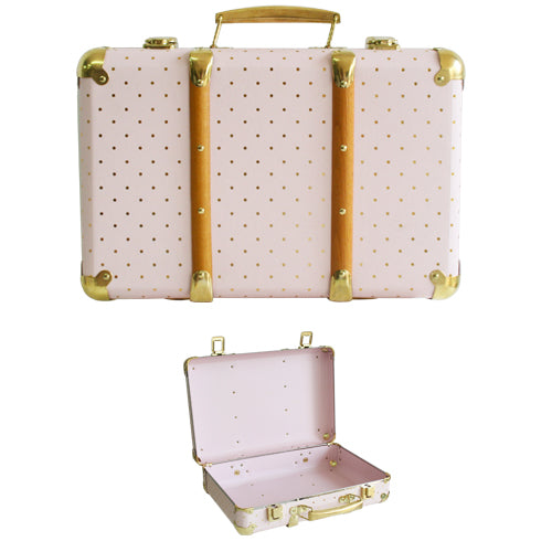 Alimrose - Mini Vintage Case, Pink with Gold Spot