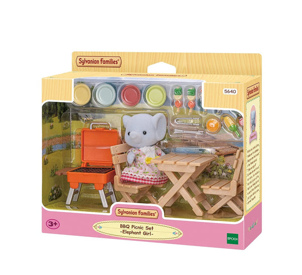 Sylvanian Families - BBQ Picnic Set Elephant Girl