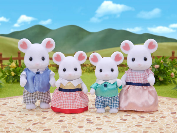 Sylvanian Family Marshmallow Mouse Family