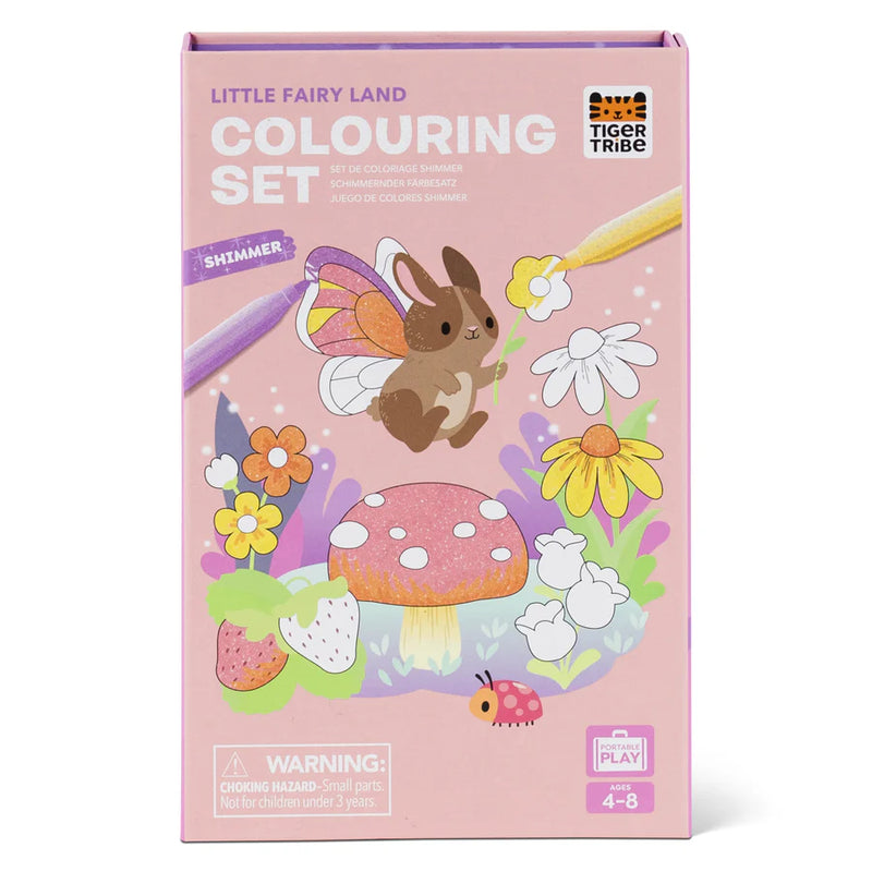 Tiger Tribe - Shimmer Colouring Set, Little Fairy Land