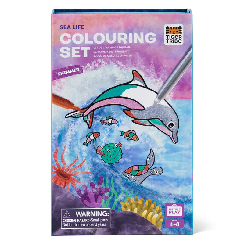 Tiger Tribe - Shimmer Colouring Set, Sea Life