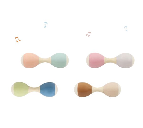 ToysLink - Double-Ended Wooden Maraca