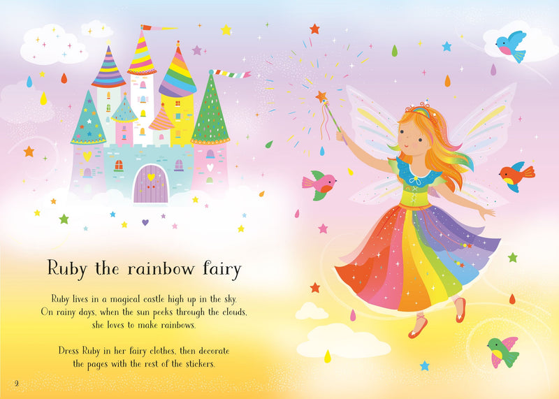 Usborne - Little Sticker Dolly Dressing, Rainbow Fairy