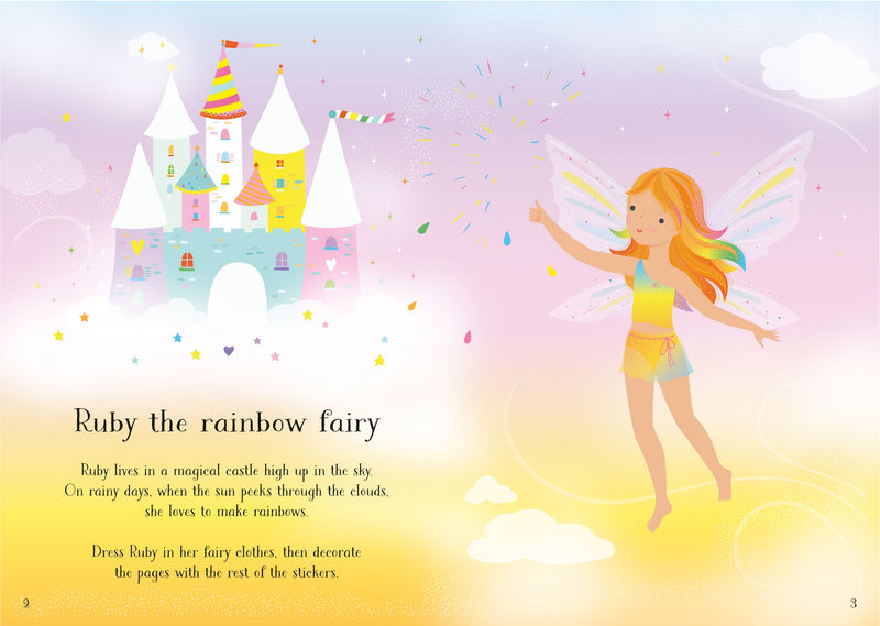 Usborne - Little Sticker Dolly Dressing, Rainbow Fairy