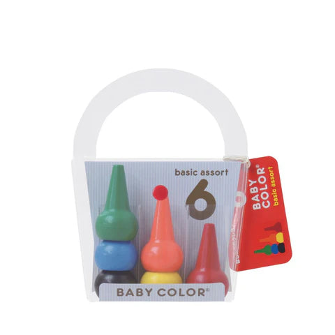 Aozora - Basic Colour Crayons 6pc.