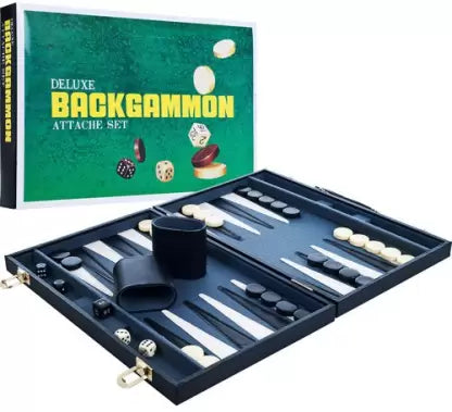 Deluxe Backgammon Attache Set