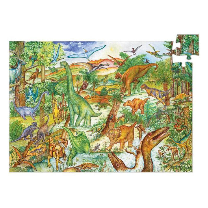 Djeco- 100 Piece Dinosaur Observation Puzzle