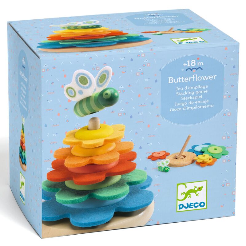 Djeco - Butterflower Colourful Stacker