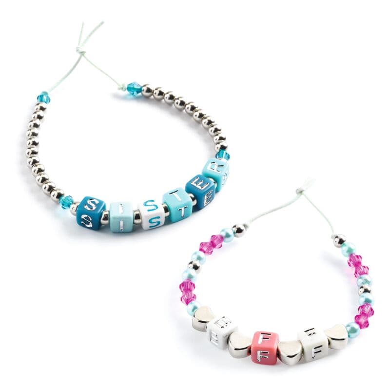 Djeco-Alphabet Beads Green