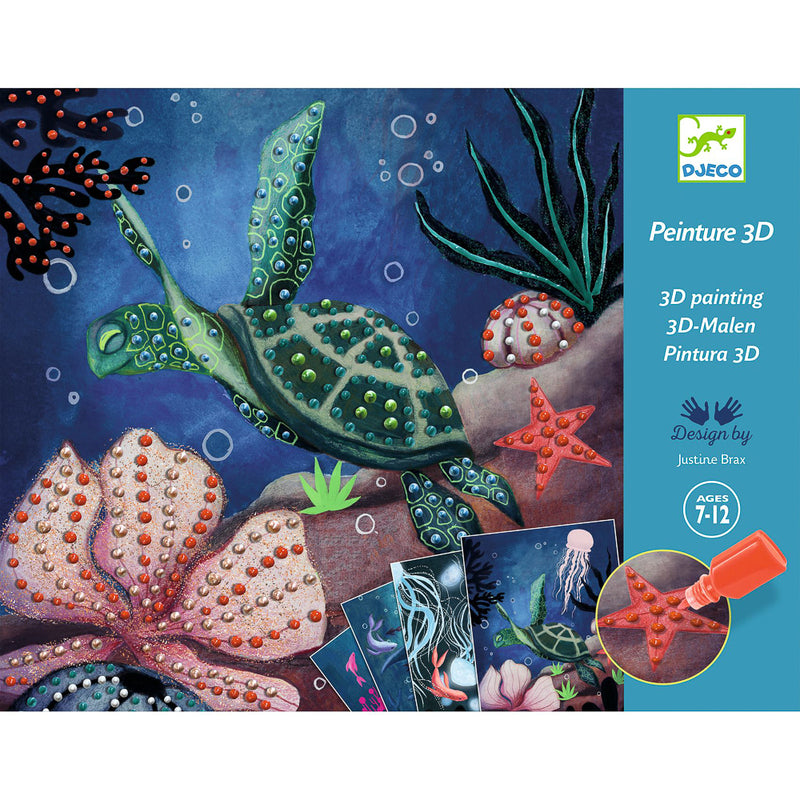 Djeco - Ocean Depths 3D Painting Set