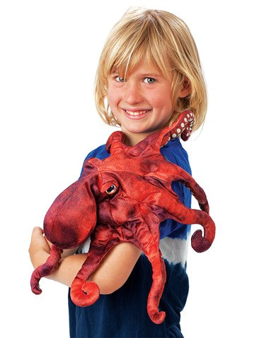 Folkmanis-Red Octopus Puppet