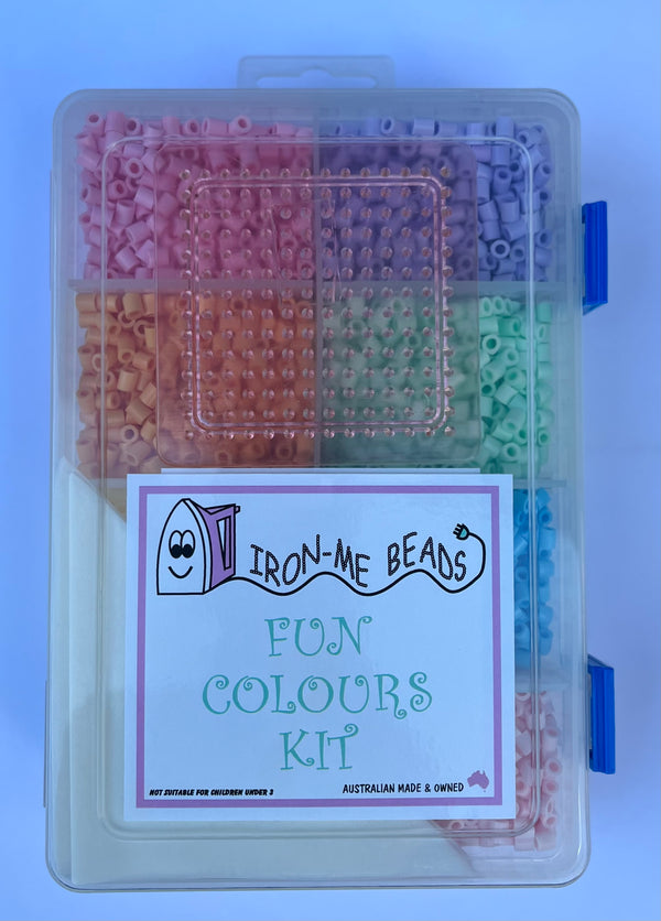 Iron-Me Beads- Fun Colour Kit, Pastel Colours