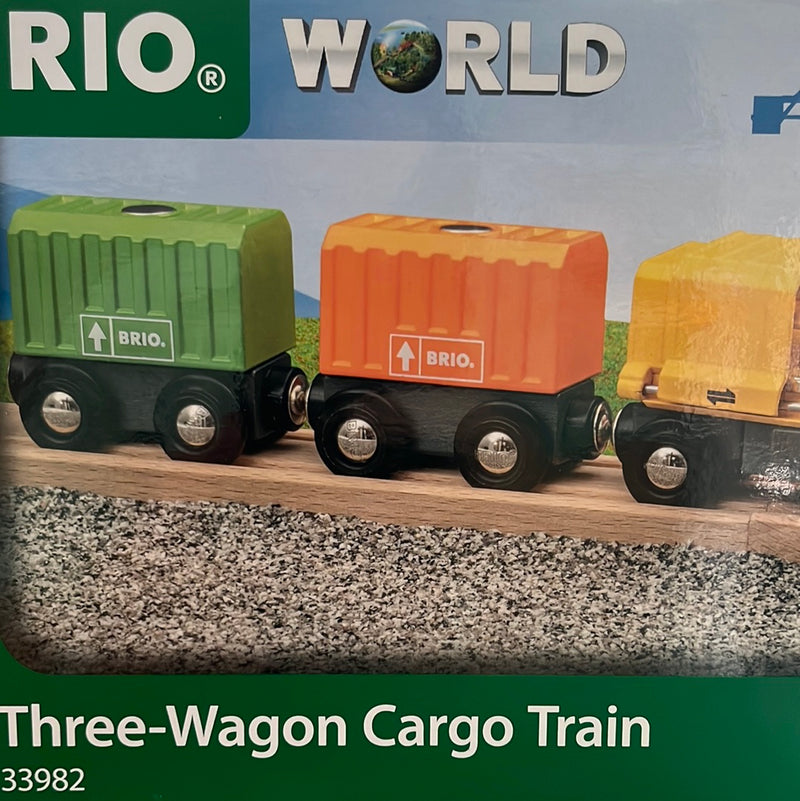 Brio - Three - Wagon Cargo Train