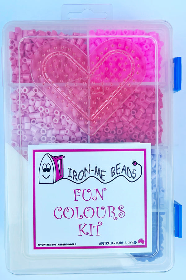 Iron-Me Beads- Fun Colour Kit, Pink/Purple