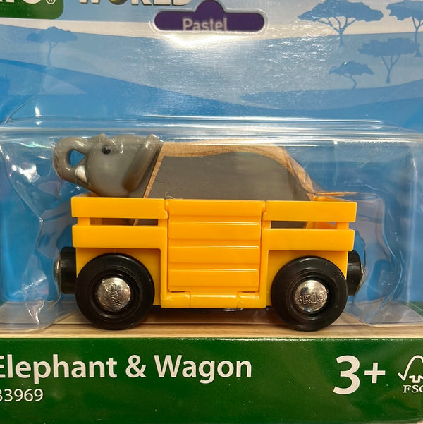 Brio Elephant & Wagon