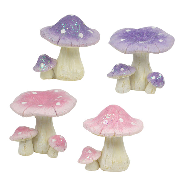 Jopaz Glitter Mushroom 5 cm, Assorted Colours