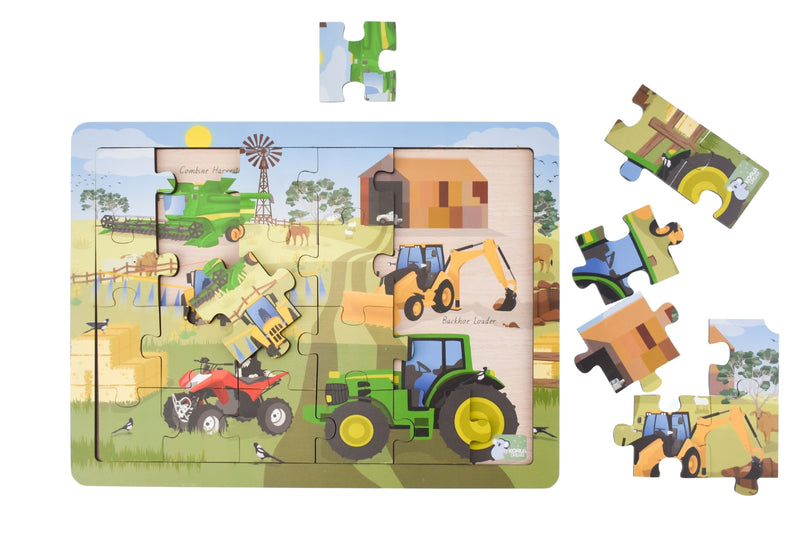 Koala Dream- Aussie Farm Vehicles Jigsaw Puzzle 24pc