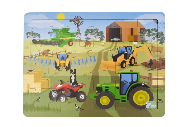 Koala Dream- Aussie Farm Vehicles Jigsaw Puzzle 24pc