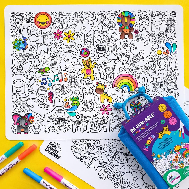 Little Change Creators - Re-fun-able Colouring Set Kutopia