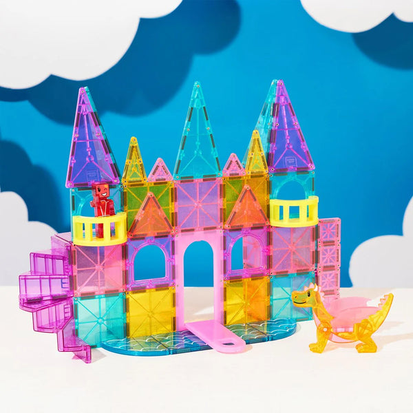 Magna-Tiles- Castle DLX + MicroMags 48 Piece Set