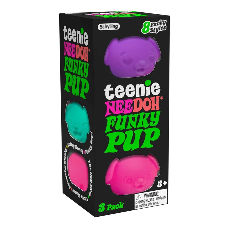 NeeDoh- Teenie Funky Pups (Set of 3) Assorted colours