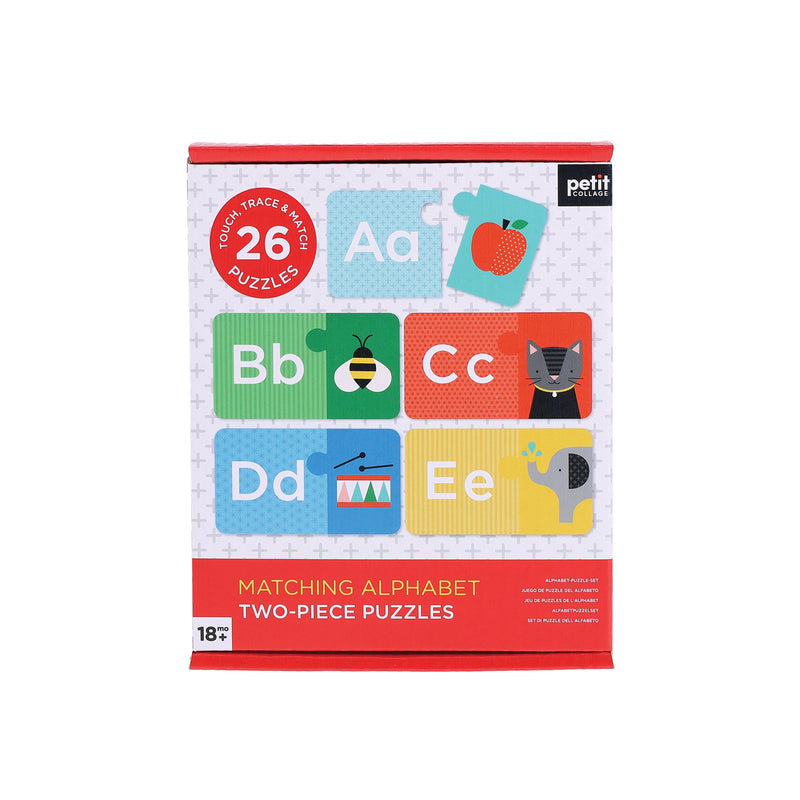 Petit Collage - Matching Alphabet Two-Piece Puzzles