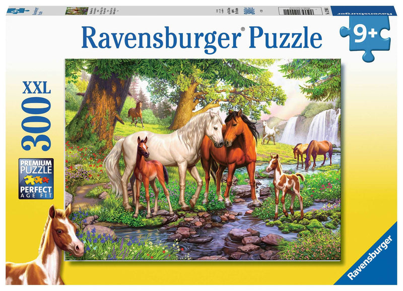 Ravensburger-300pc Puzzle Horses By The Stream