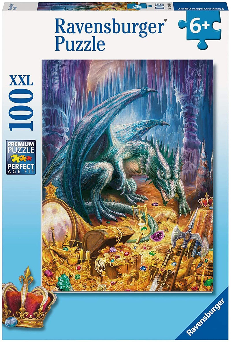 Ravensburger- Jigsaw Puzzle, 100 Pieces, Dragon’s Treasure