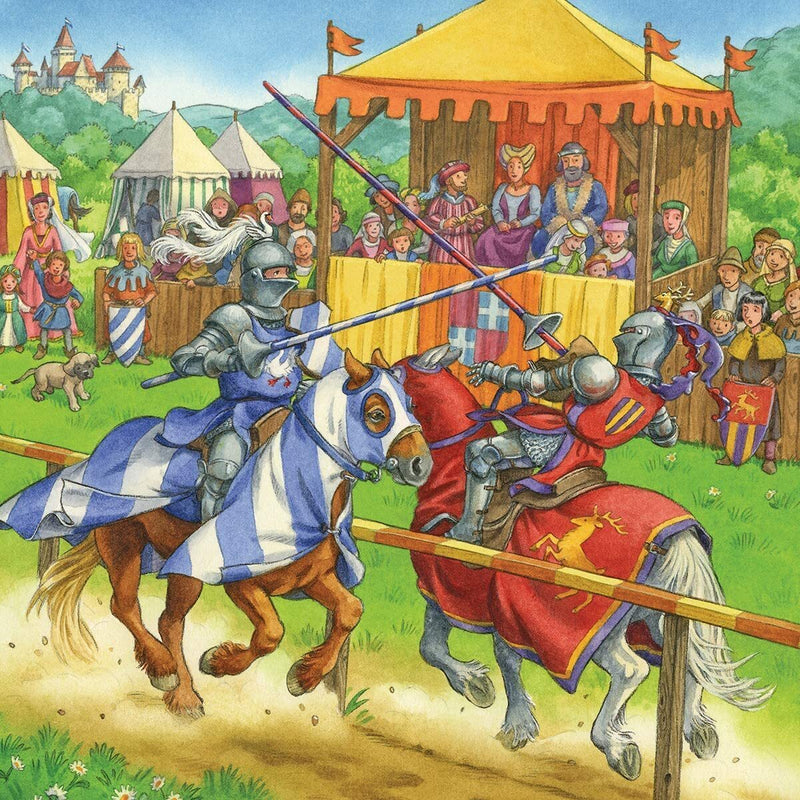 Ravensburger - Jigsaw Puzzle, 3 x 49 Pieces, Life of the Knight