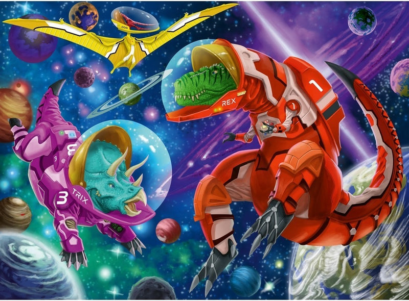 Ravensburger-200pc Puzzle Space Dinosaurs