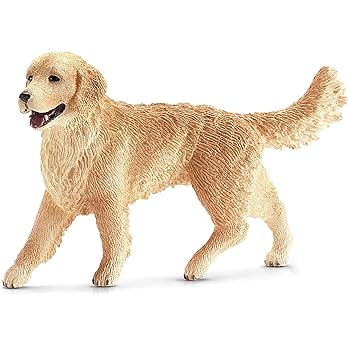 schleich golden retriever dog walking