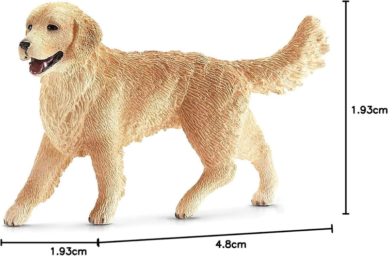 schleich golden retriever dog with measurements