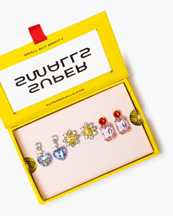 Super Smalls- Dinner & Movie Clip On Earring Set