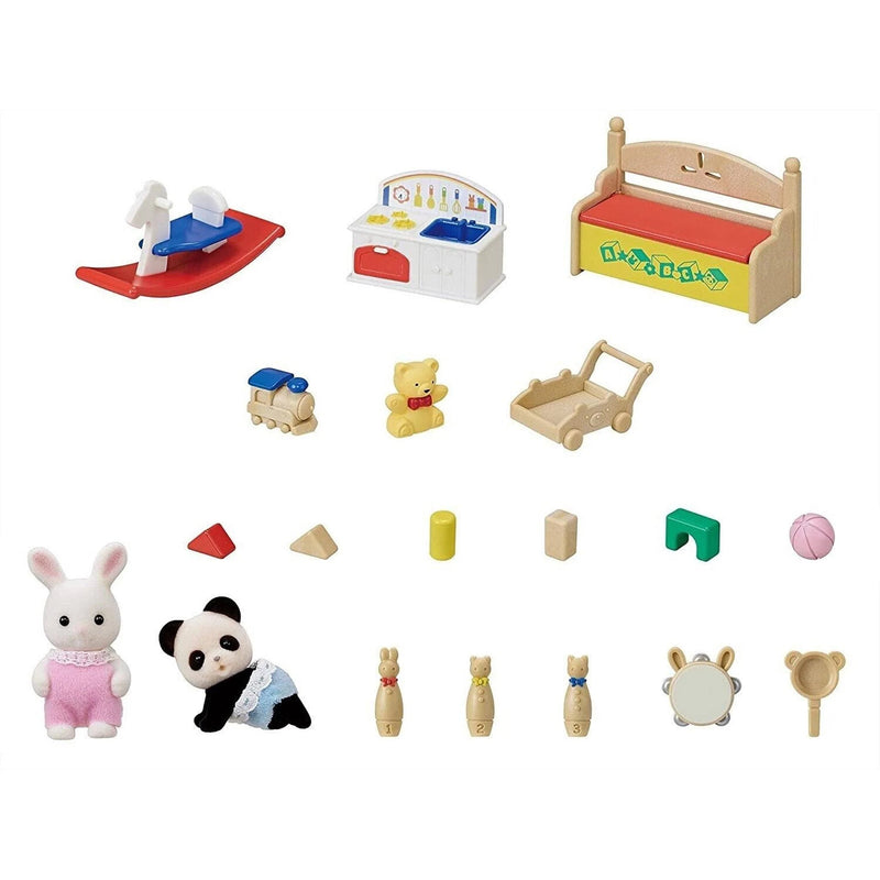 Sylvanian Families - Baby's Toy Box (Snow Rabbit and Panda Babies)