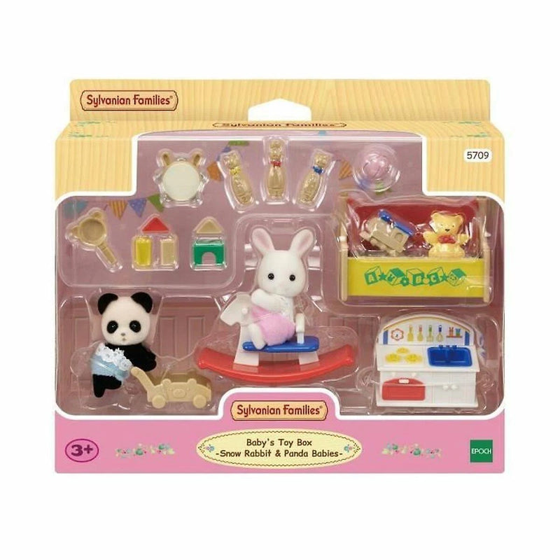 Sylvanian Families - Baby's Toy Box (Snow Rabbit and Panda Babies)