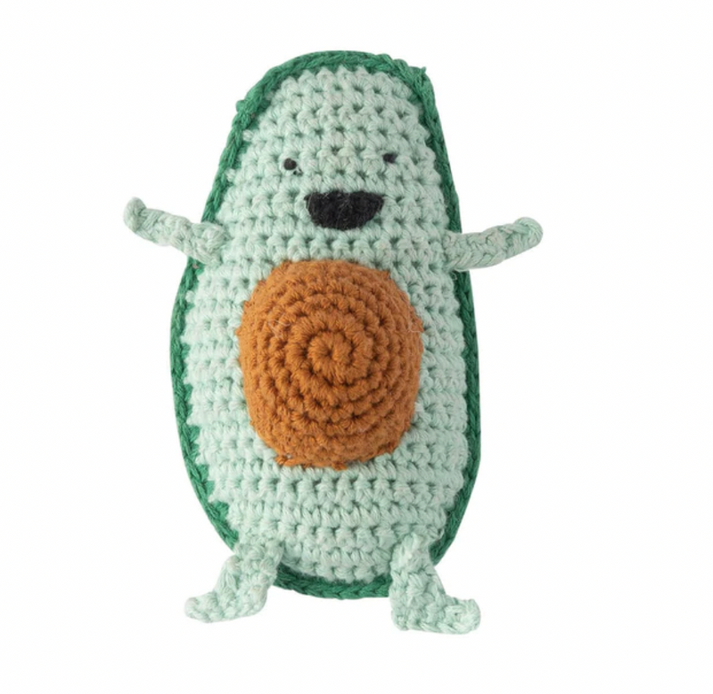 Weegoamigo - Anthony Avocado Crochet Rattle