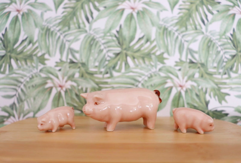 Ceramic Pigs 3 piece