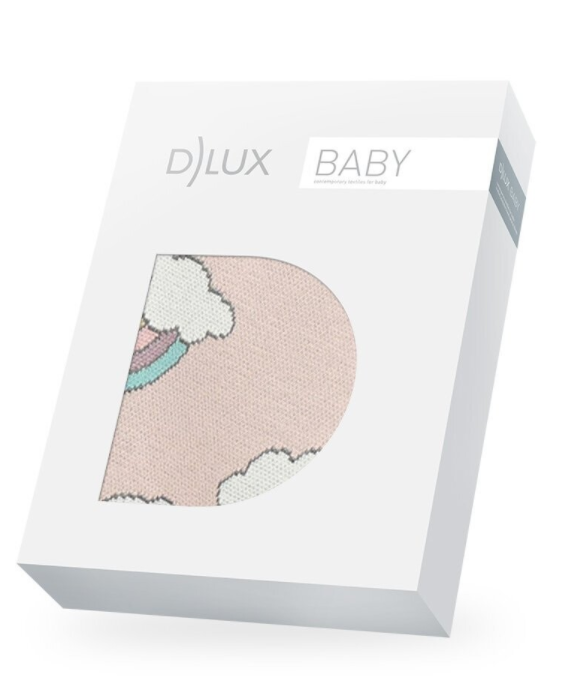 D Lux - Cotton Blanket in Pastel Rainbow