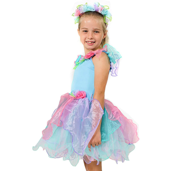 Fairy Girls - Wish Fairy Dress with Wishing Wand - Blue