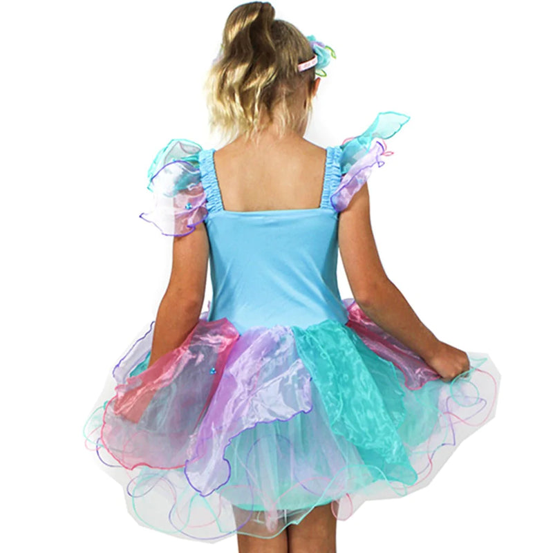 Fairy Girls - Wish Fairy Dress with Wishing Wand - Blue