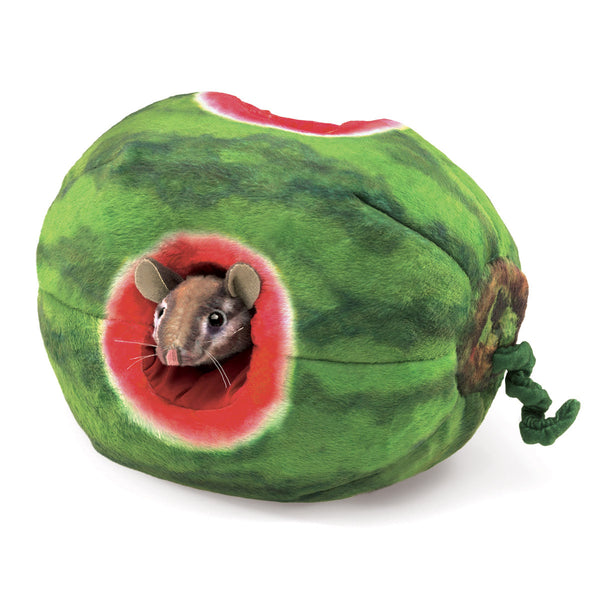 Folkmanis - Chipmunk in Watermelon Puppet