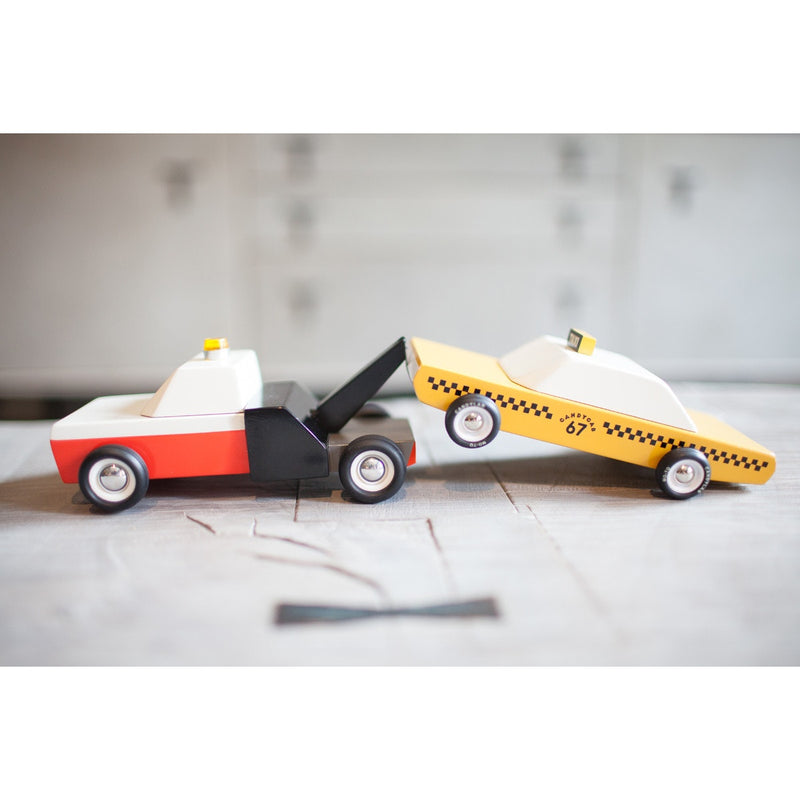 Candylab Wooden Car Toys - Towie in black