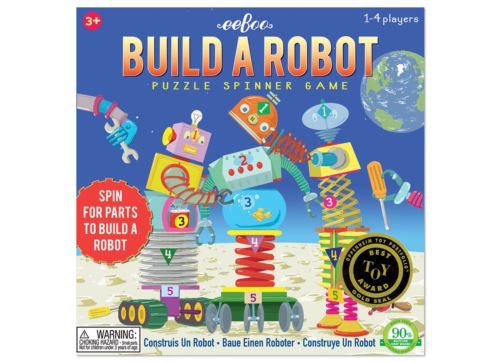 Eeboo game Build a Robot is a popular game at Childplay and recommended by parents - age 3+