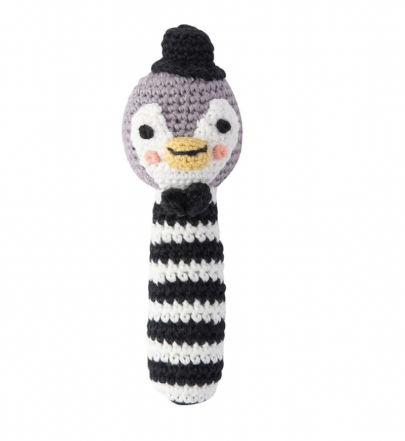 Weegoamigo - Poppy Penguin Crochet Rattle