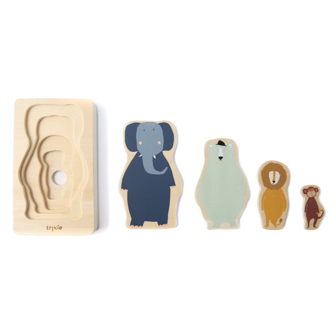 Trixie 4 Layered Wooden Puzzle