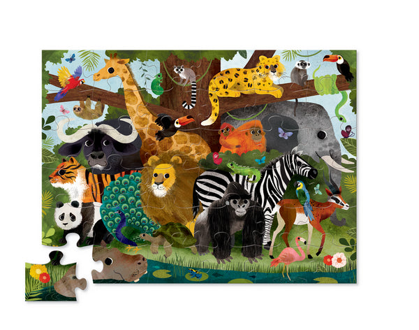 Crocodile Creek - Jungle Friends Floor Puzzle, 36 Pieces