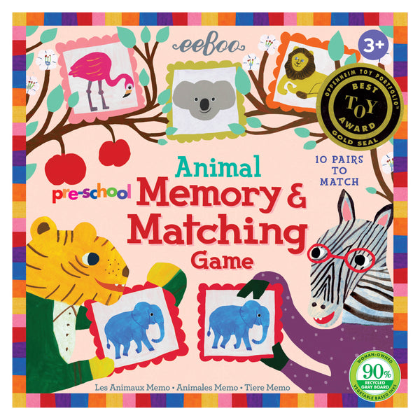 Eeboo - Memory & Matching Game, Animal pre-school