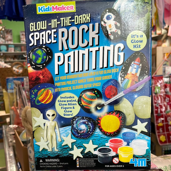 Kidzmaker Glow-in-the-dark Space Rock Painting