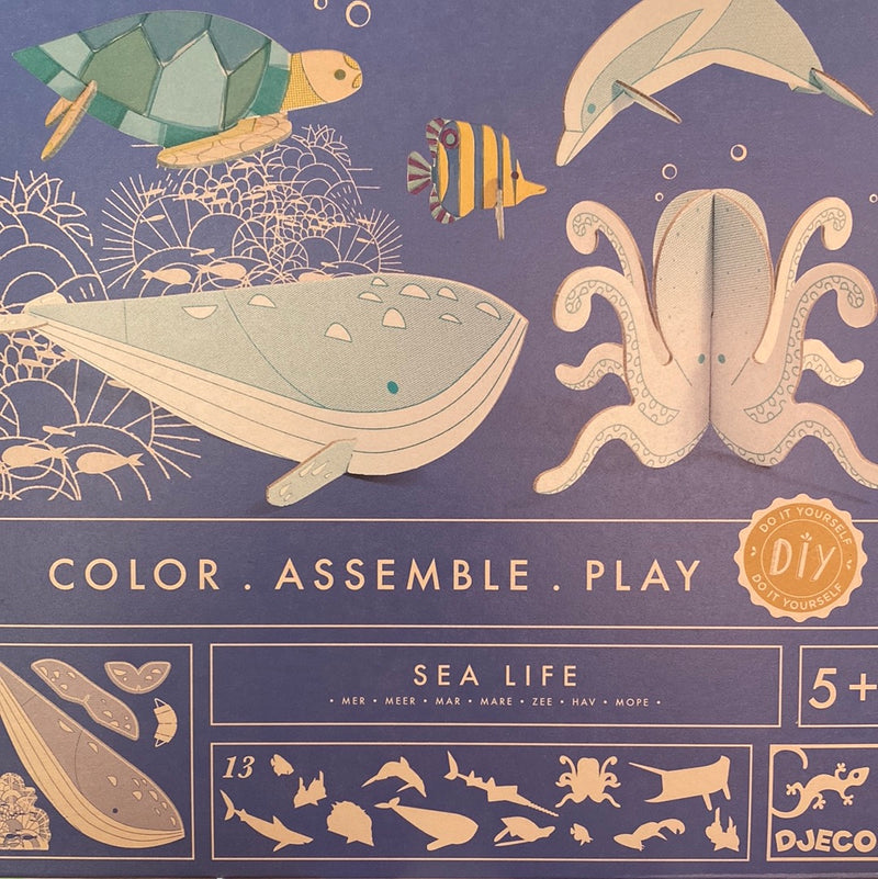 Djeco Colour Assemble Play - Sea Life